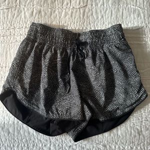 Lululemon reversible shorts (black and polka dot)